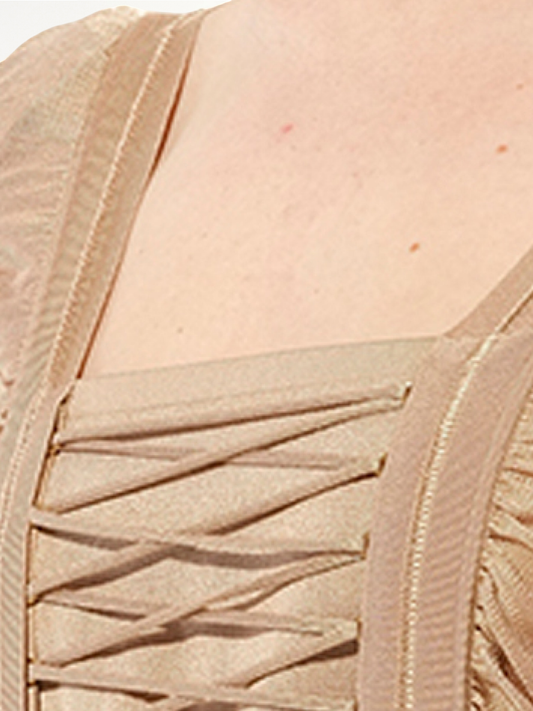 Maille Knit Const Dress in Sand