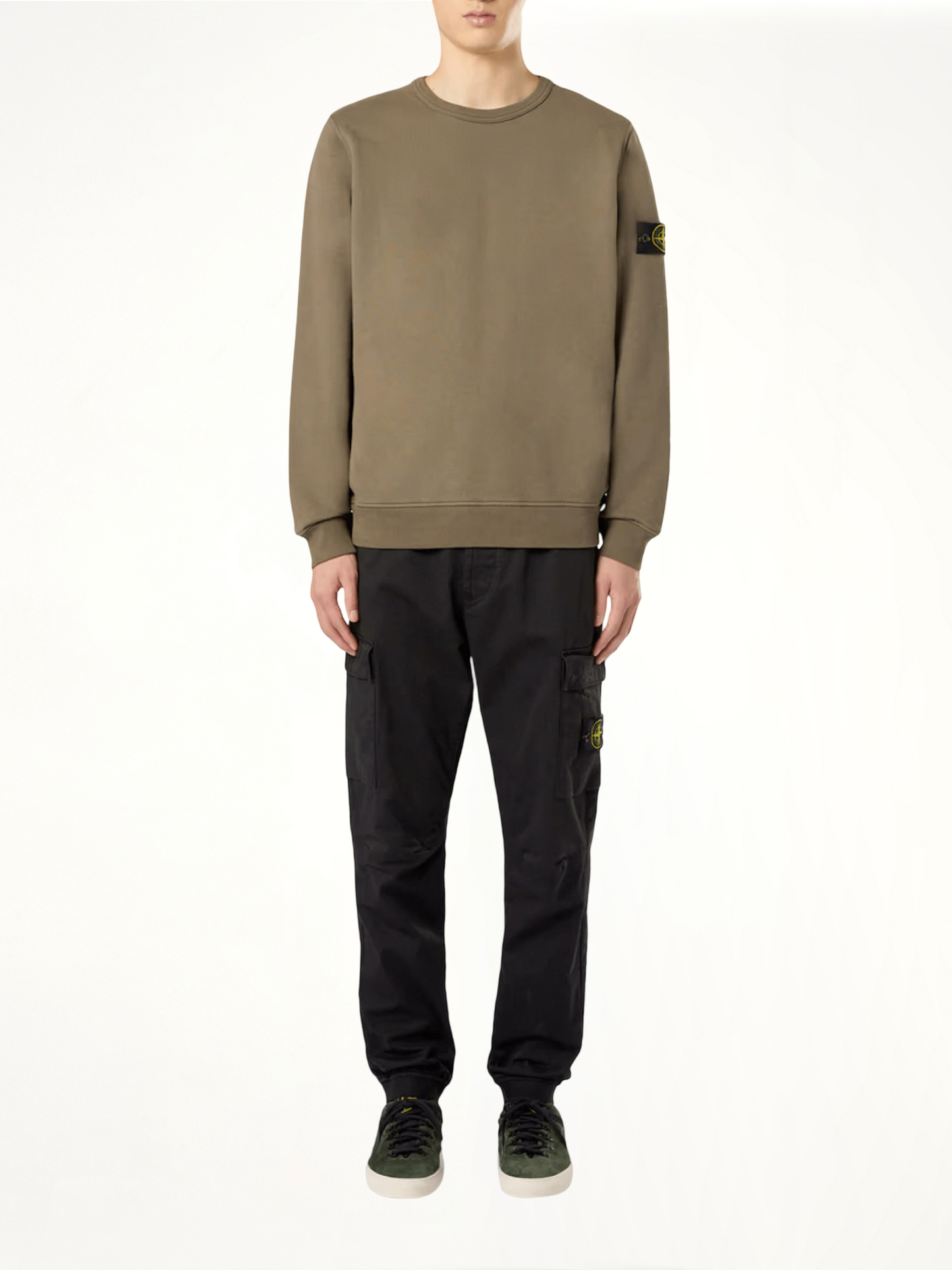 Stone Island Compass Cargo Pants in Black