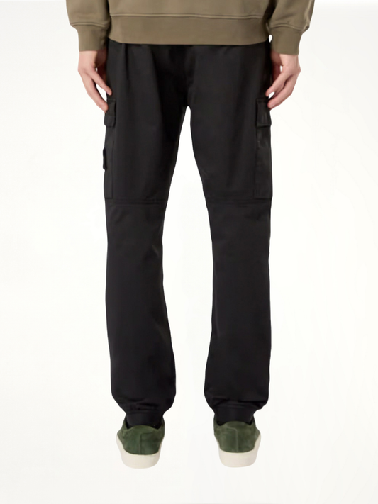 Stone Island Compass Cargo Pants in Black
