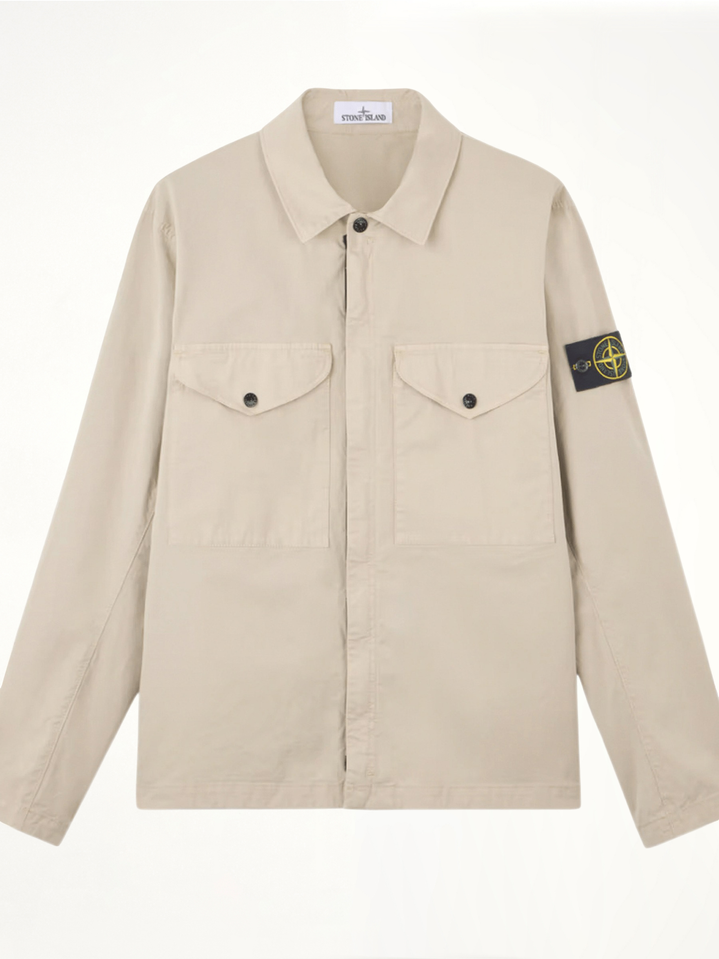Supima Cotton Overshirt in Plaster