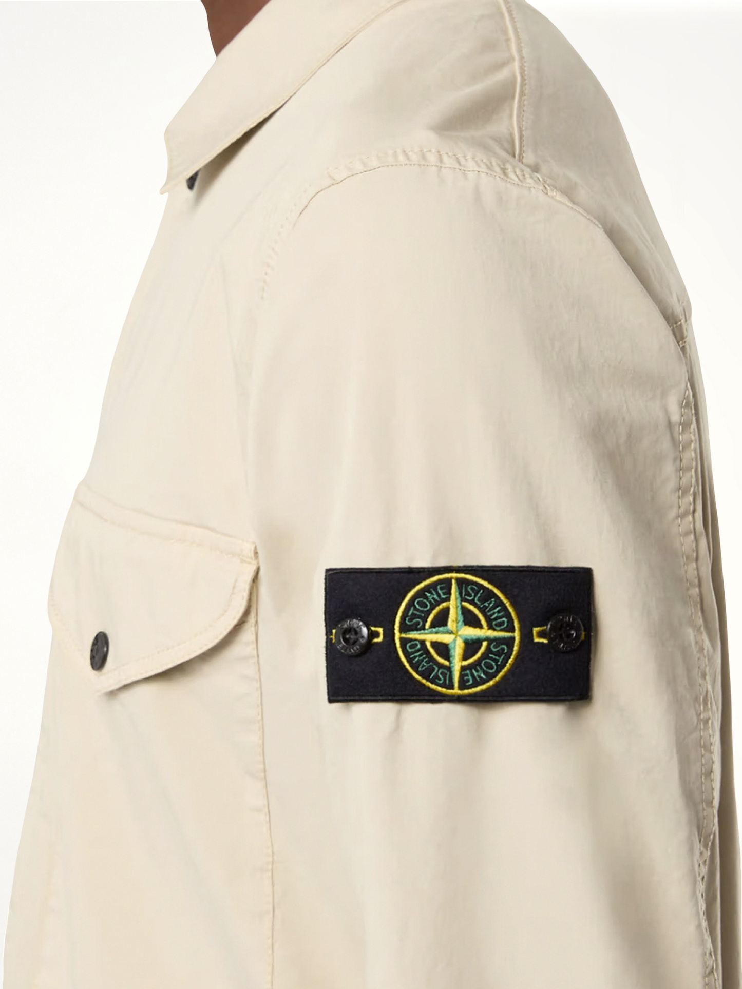 Supima Cotton Overshirt in Plaster