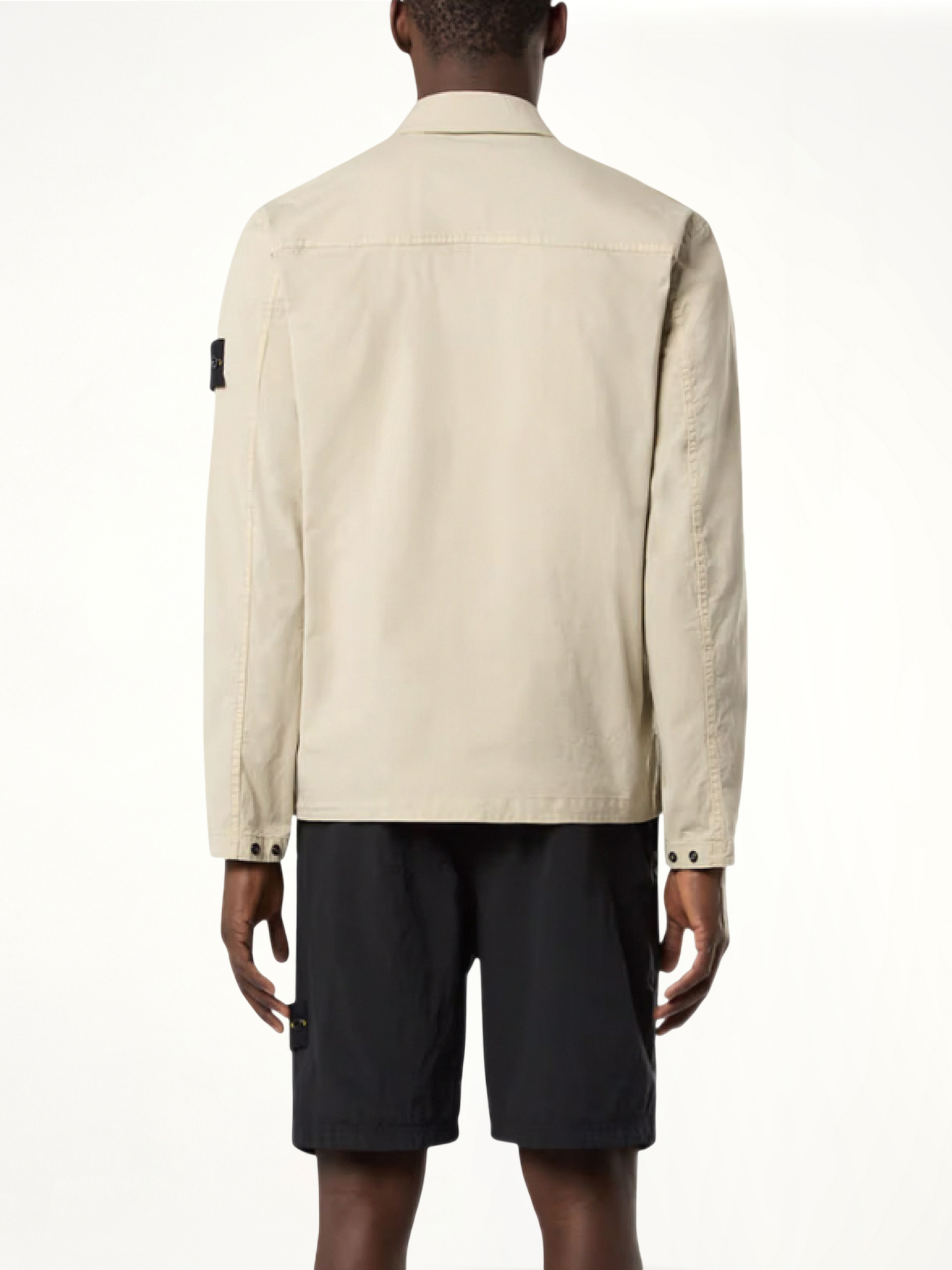 Supima Cotton Overshirt in Plaster