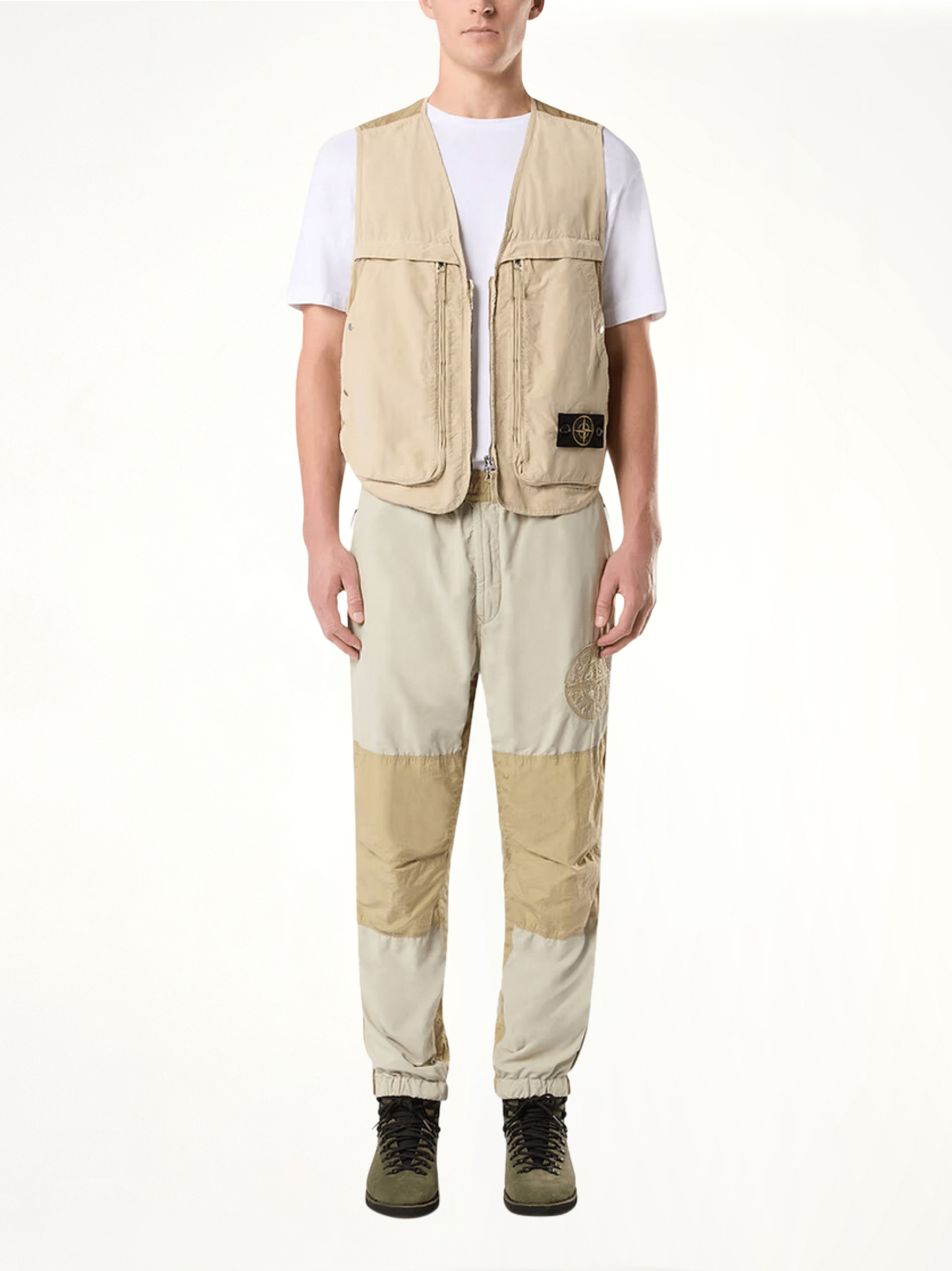 Stone Island Logo Patch T-Shirt in White