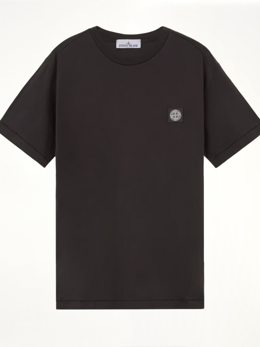 Stone Island Logo Patch T-Shirt in Black
