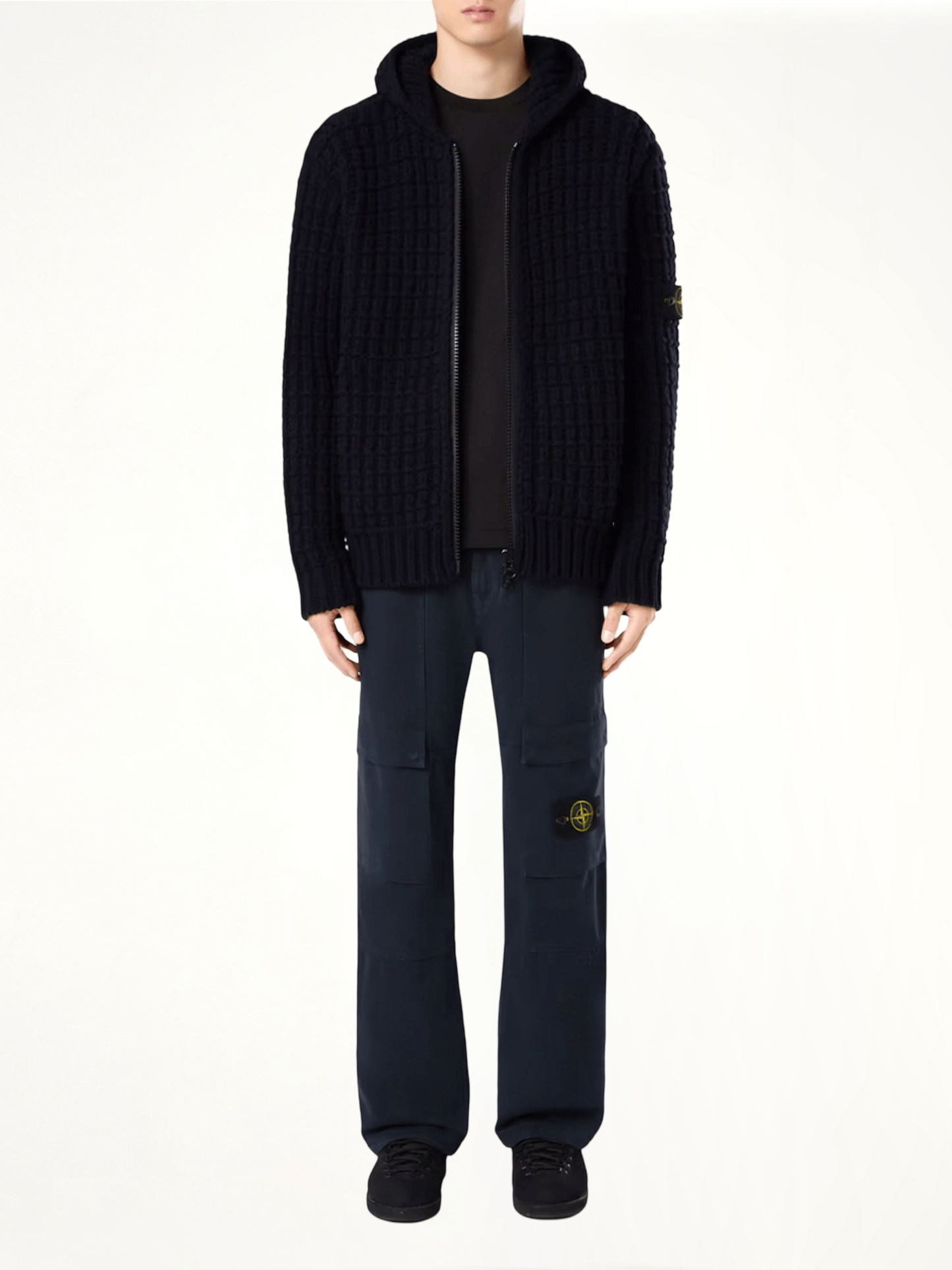 Stone Island Logo Patch T-Shirt in Black