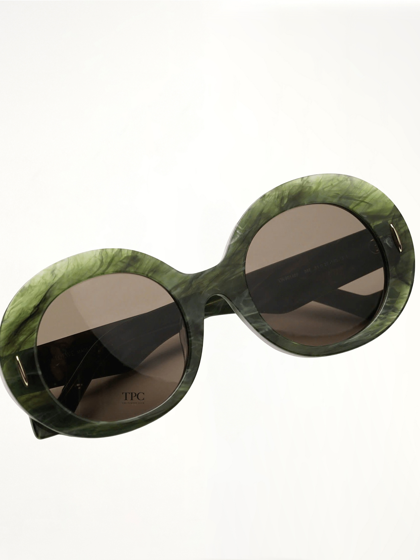 Loewe LW40146F 5196E Acetate Sunglasses in Marble Green