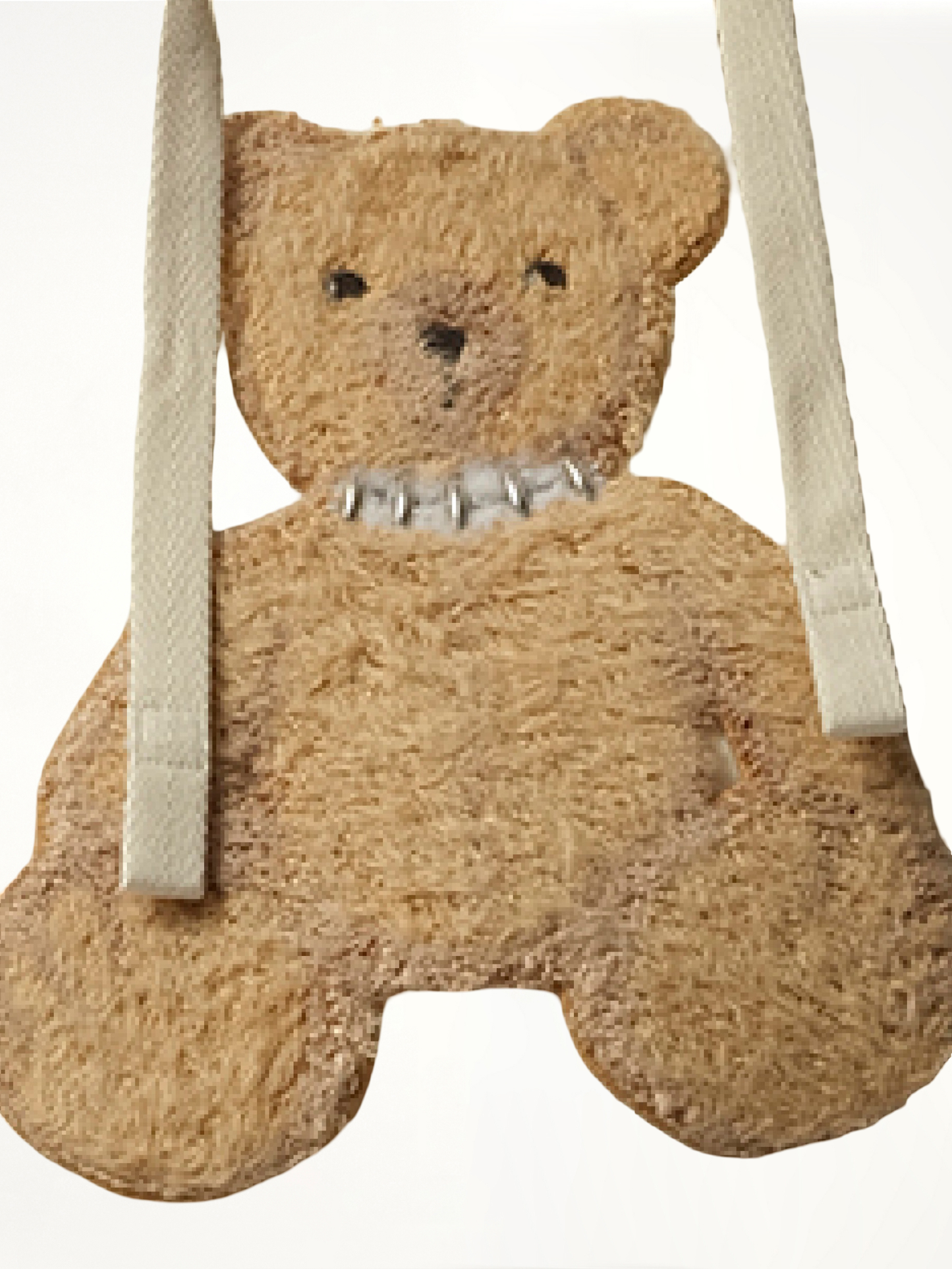 Bear in Mind Hoodie in Off White/Brown