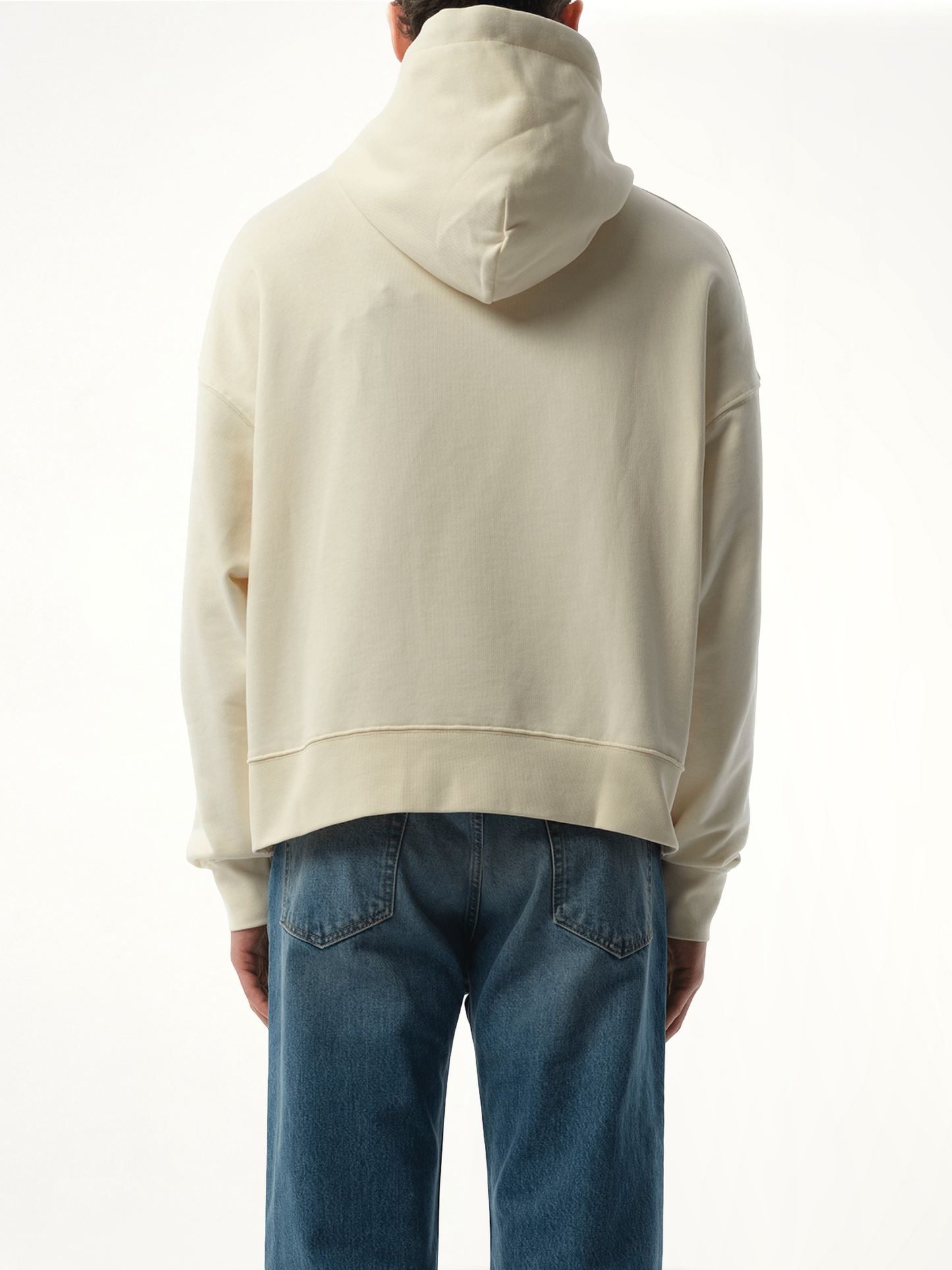 Bear in Mind Hoodie in Off White/Brown