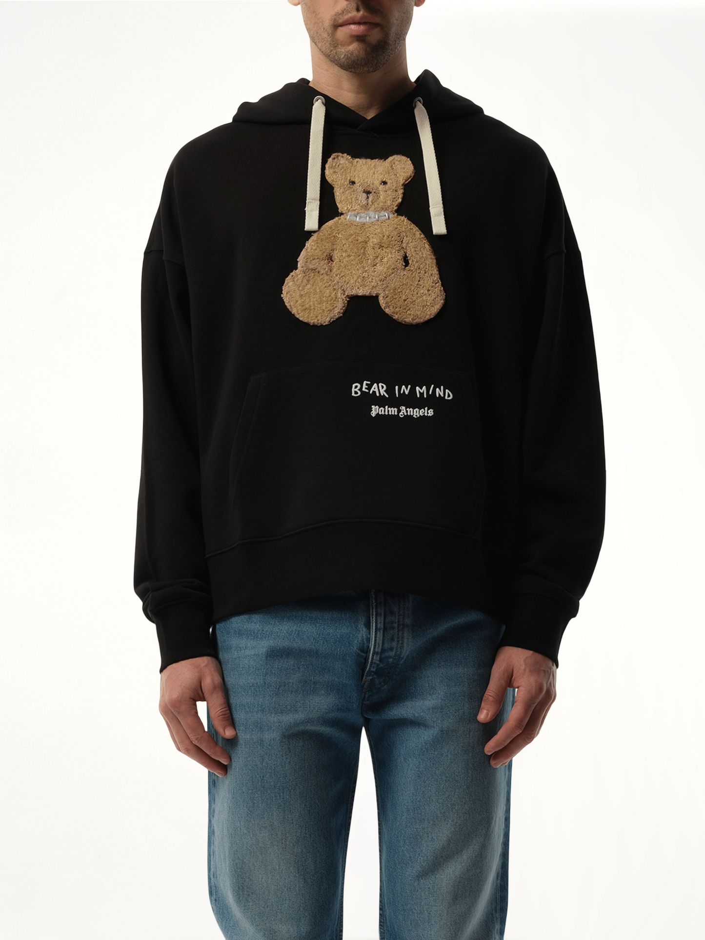 Bear in Mind Hoodie in Black/Brown