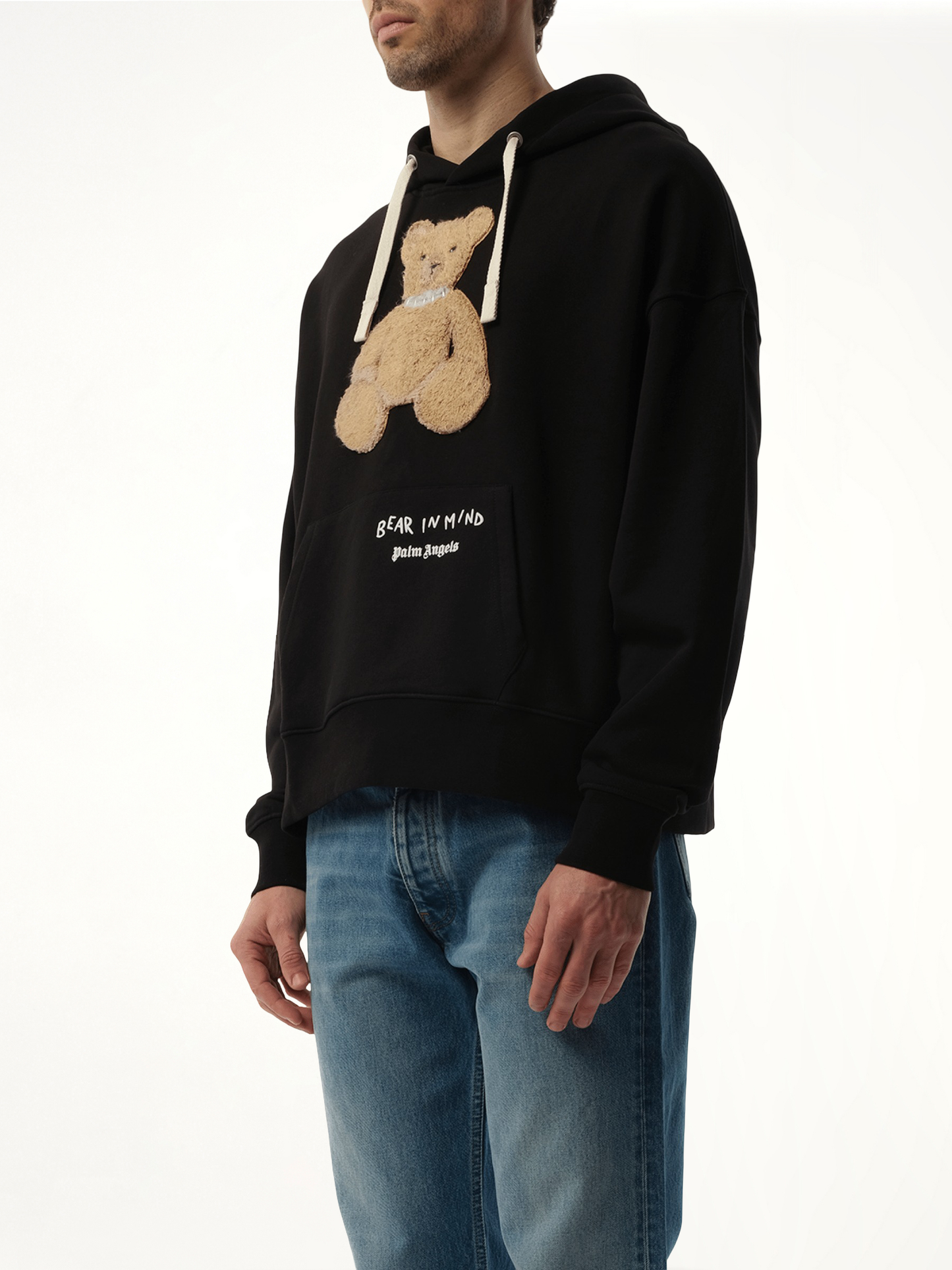 Bear in Mind Hoodie in Black/Brown