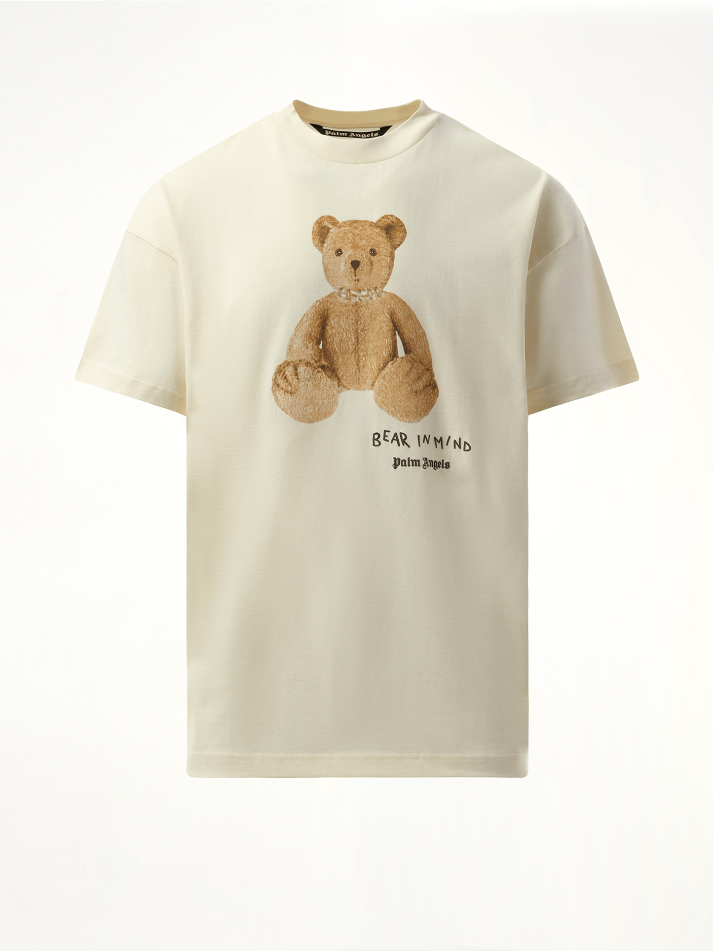 Bear in Mind Regular T-Shirt in Off White/Brown