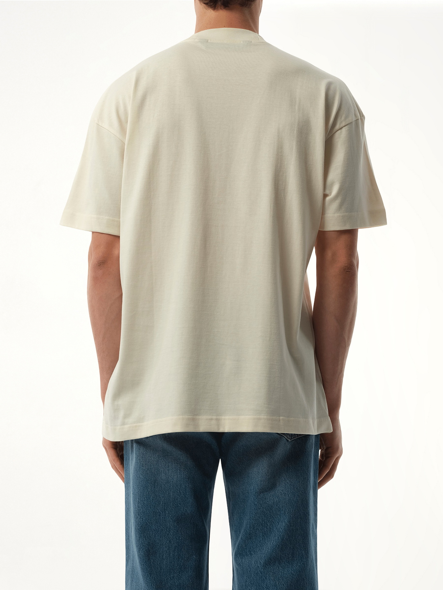 Bear in Mind Regular T-Shirt in Off White/Brown