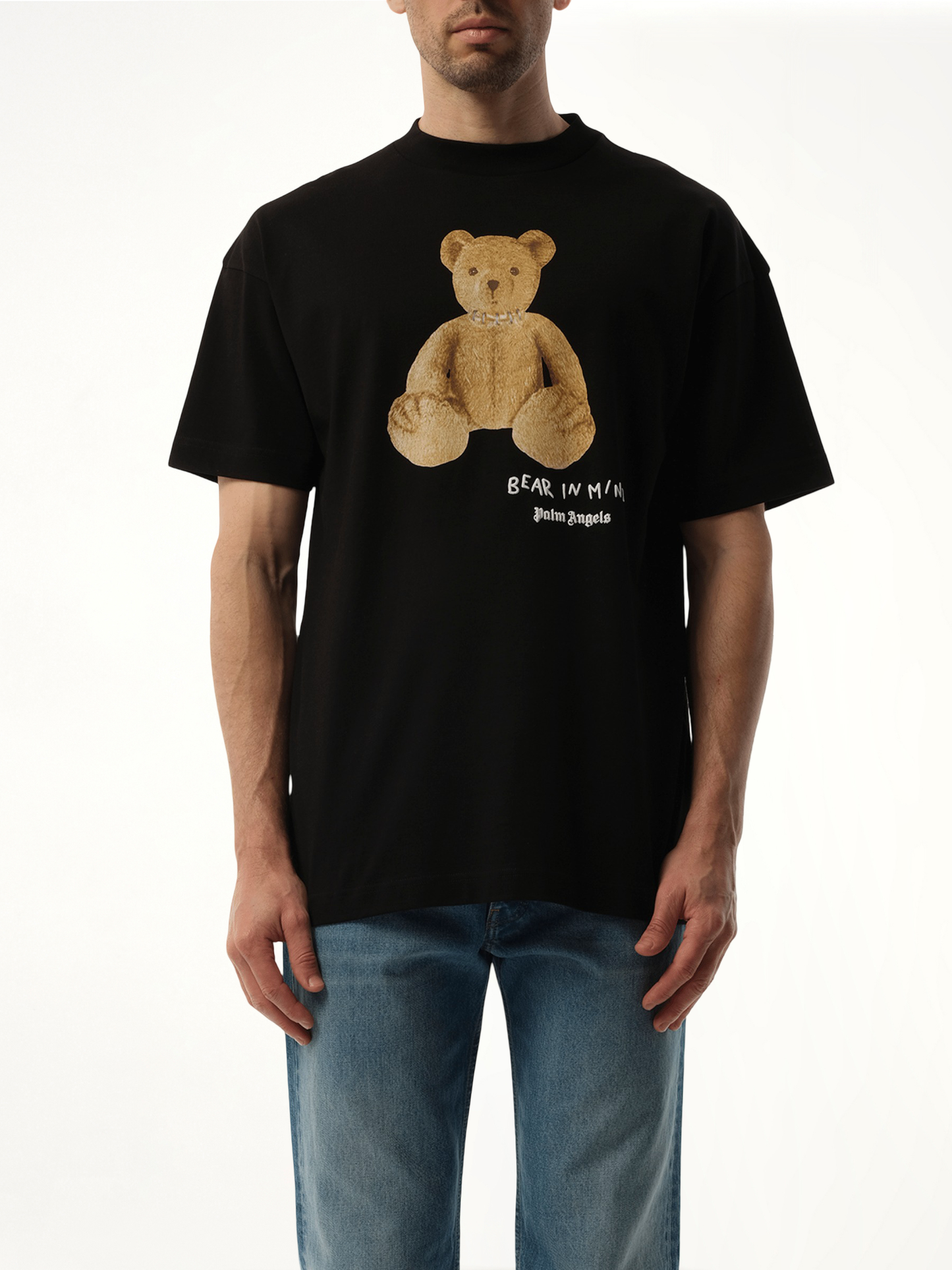 Bear in Mind Regular T-Shirt in Black/Brown