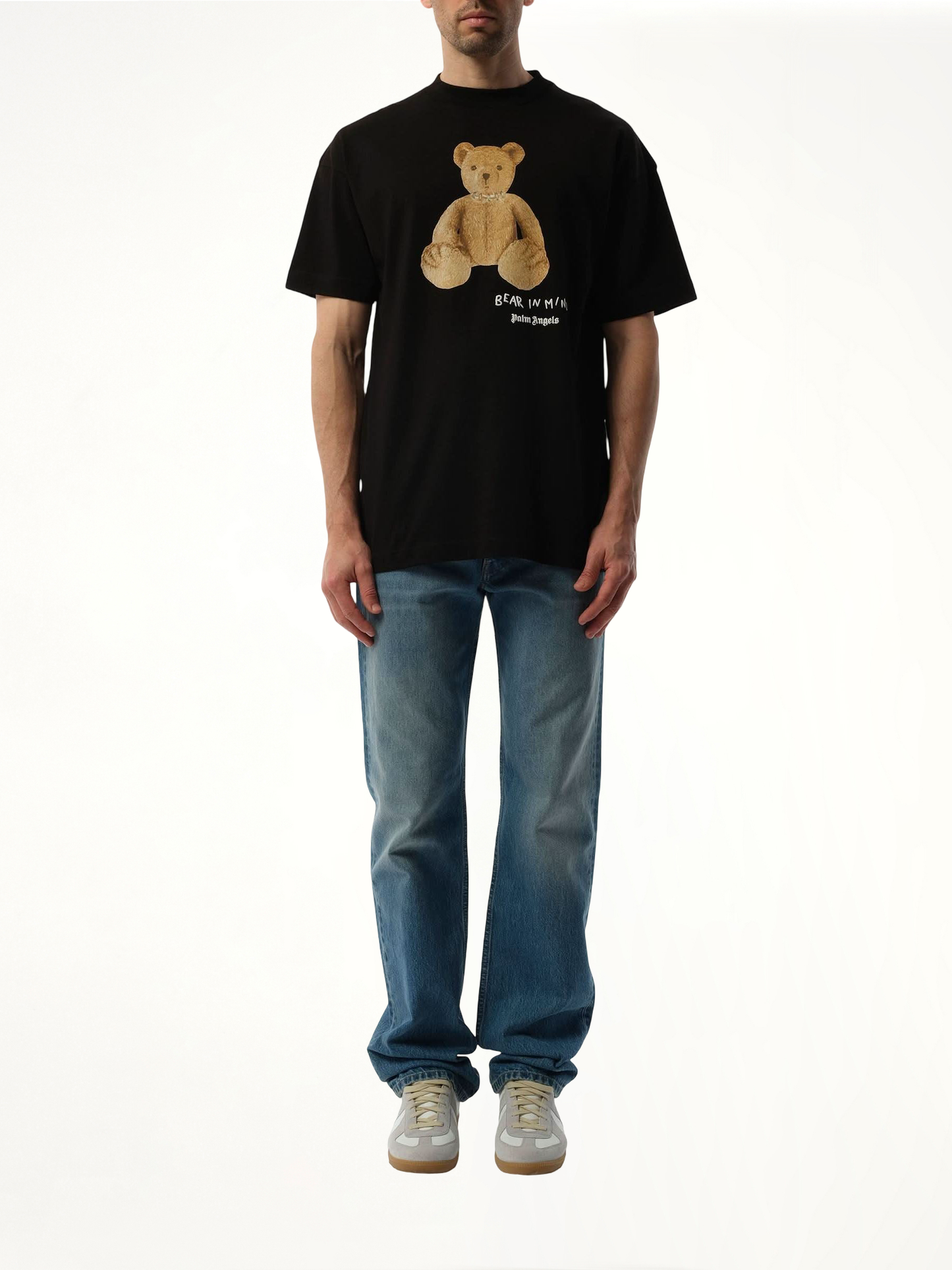 Bear in Mind Regular T-Shirt in Black/Brown