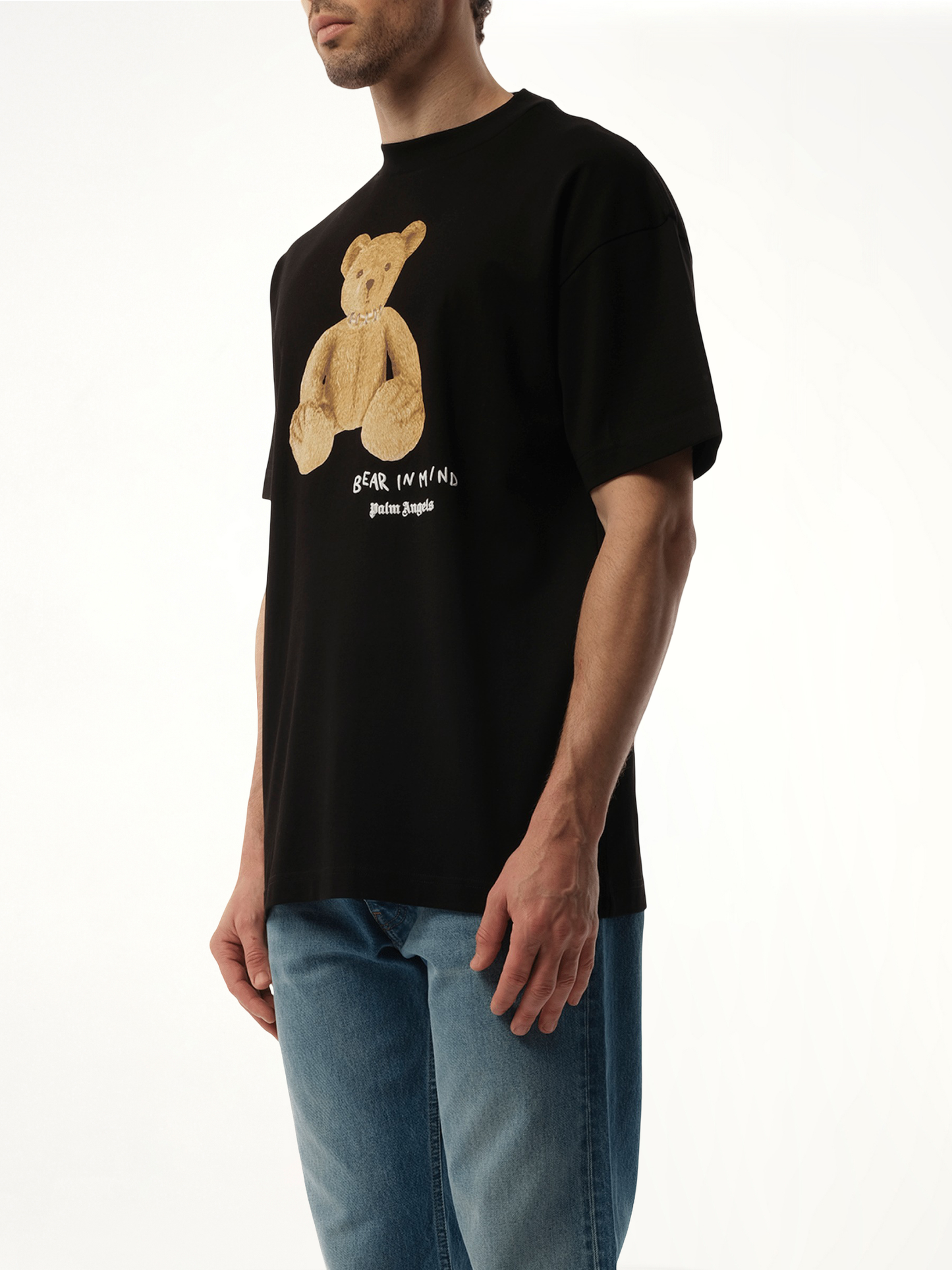 Bear in Mind Regular T-Shirt in Black/Brown