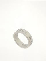 Number Reference Ring 6.5mm in Silver