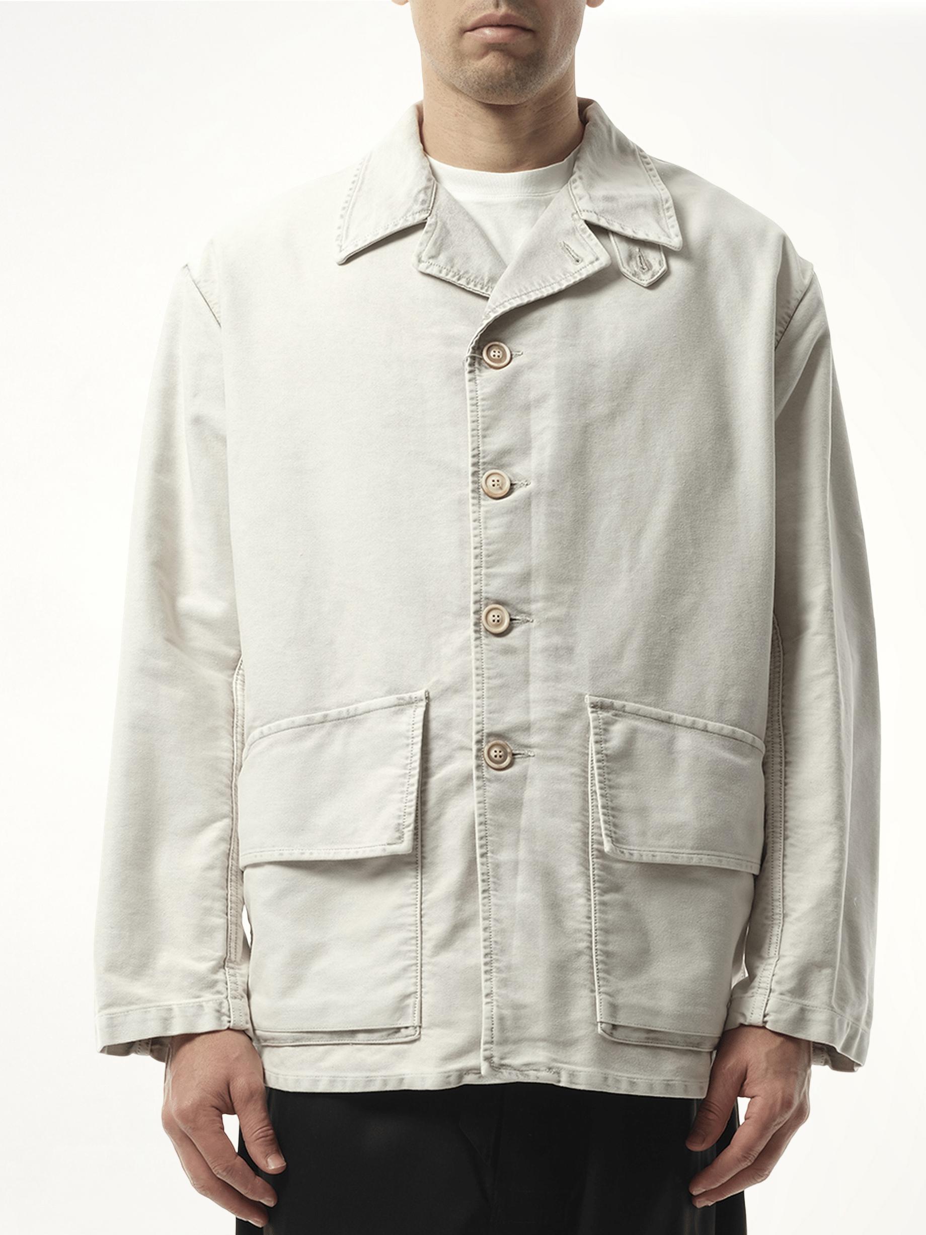 Heavy Cotton Sports Jacket in Grey