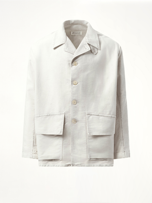 Heavy Cotton Sports Jacket in Grey