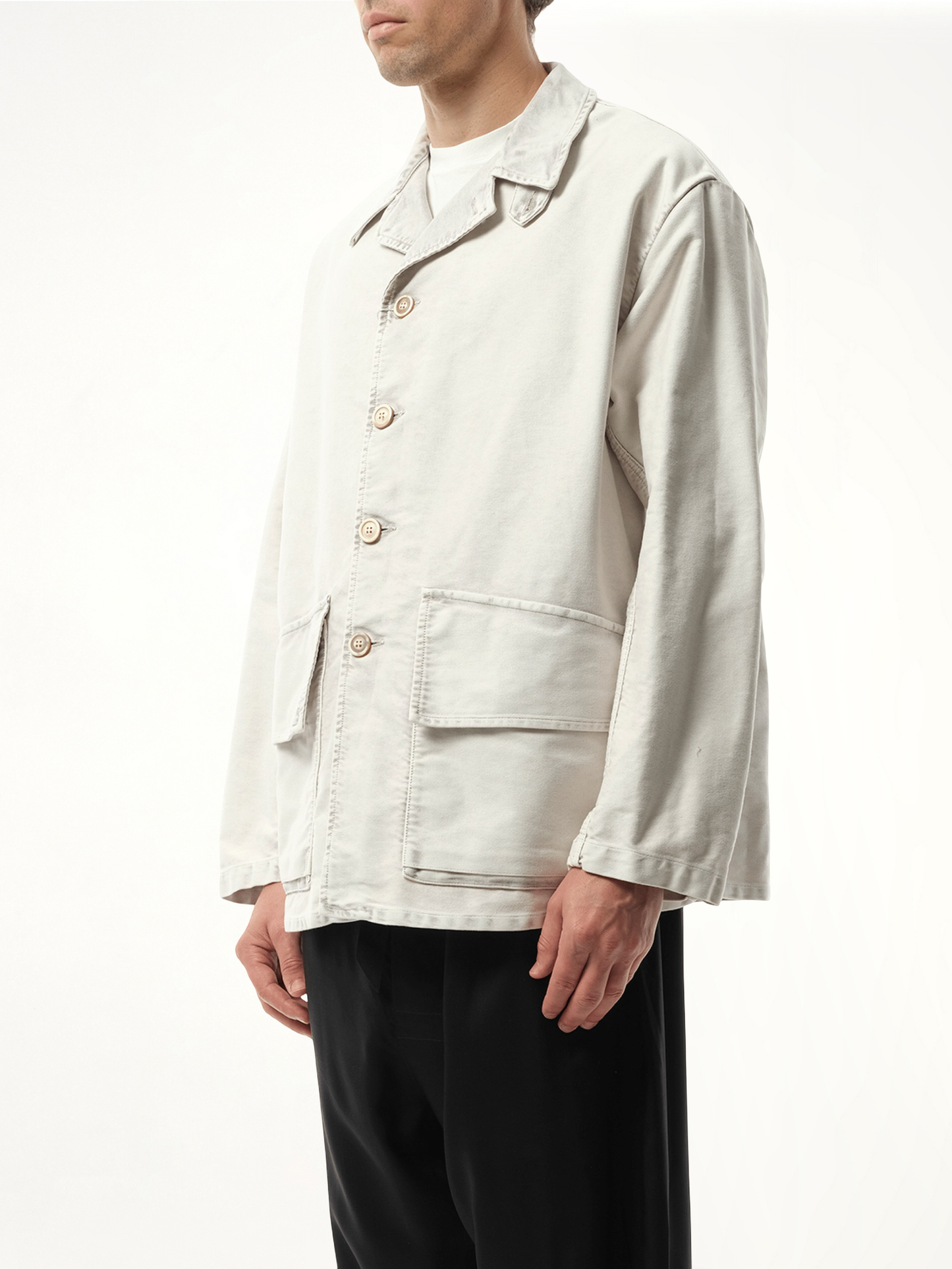 Heavy Cotton Sports Jacket in Grey