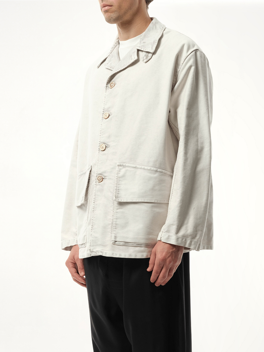 Heavy Cotton Sports Jacket in Grey