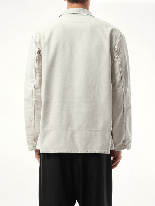 Heavy Cotton Sports Jacket in Grey