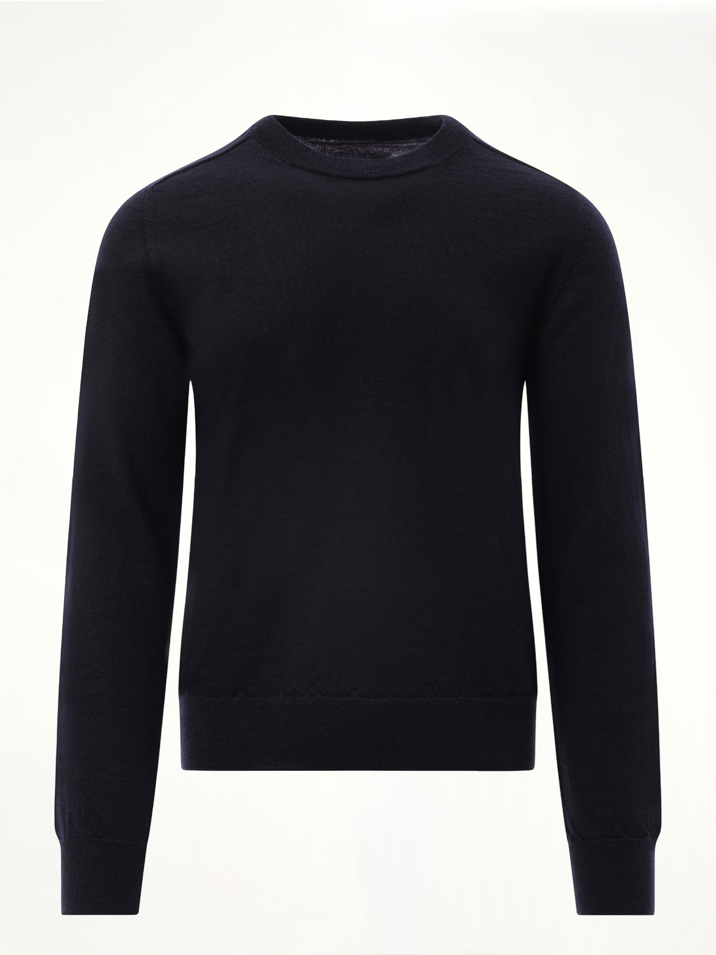 Wool Crewneck Sweater in Dark Blue