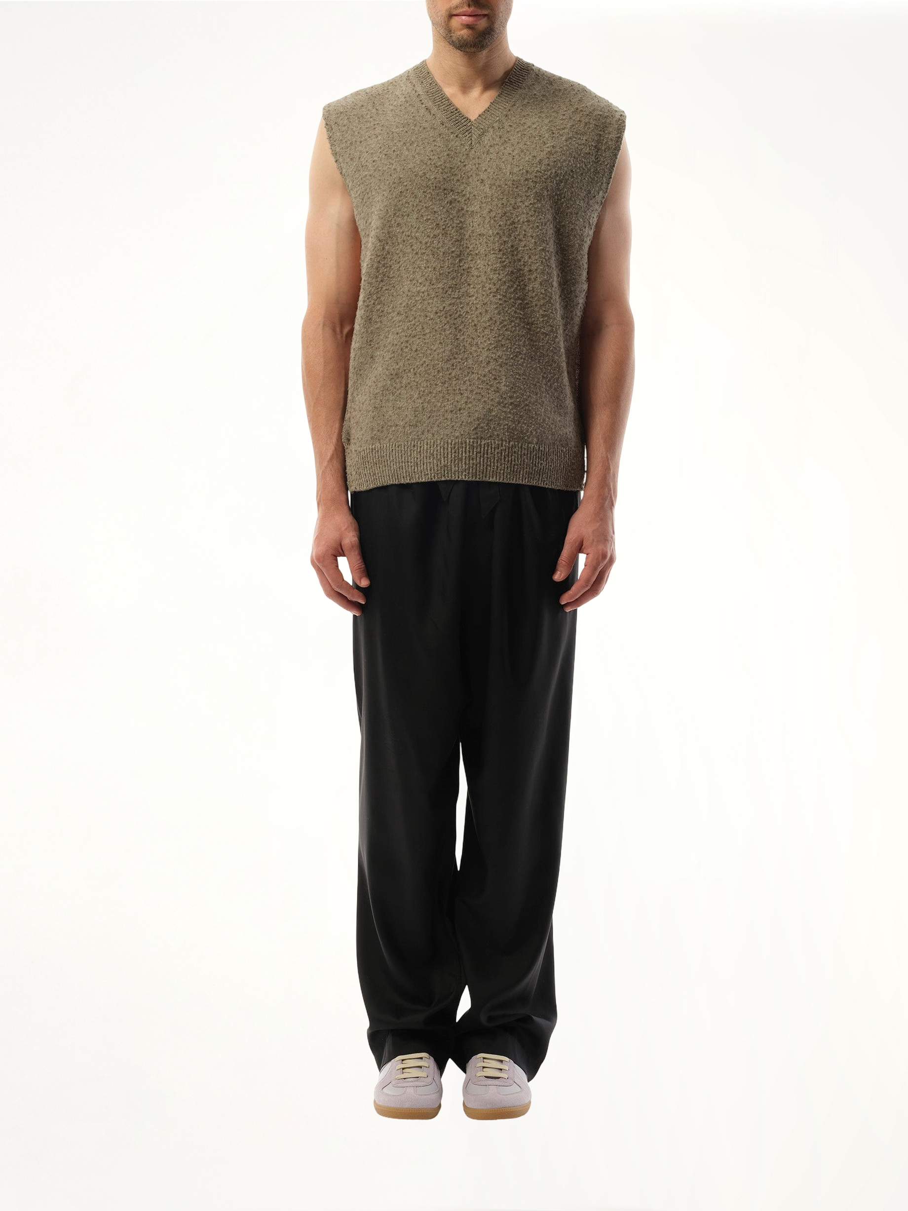 Wool Stole in Sage Green