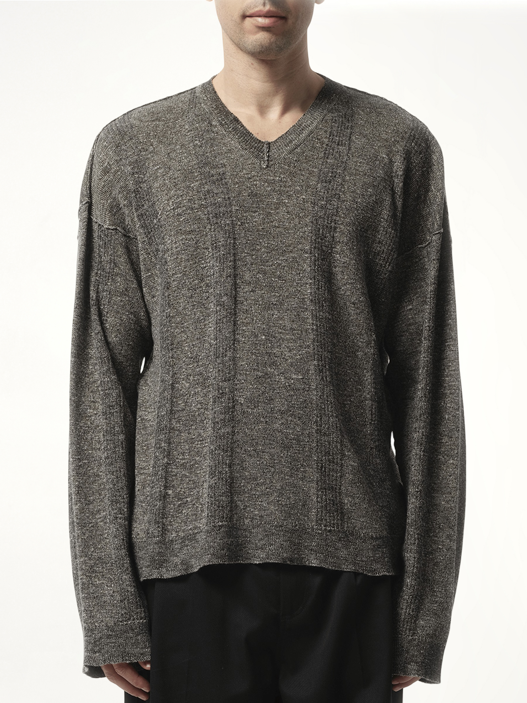 V-Neck Sweater in Black