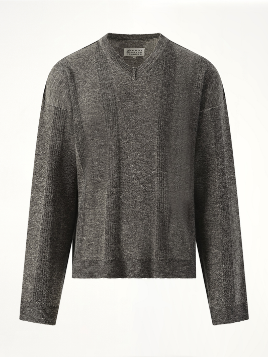 V-Neck Sweater in Black