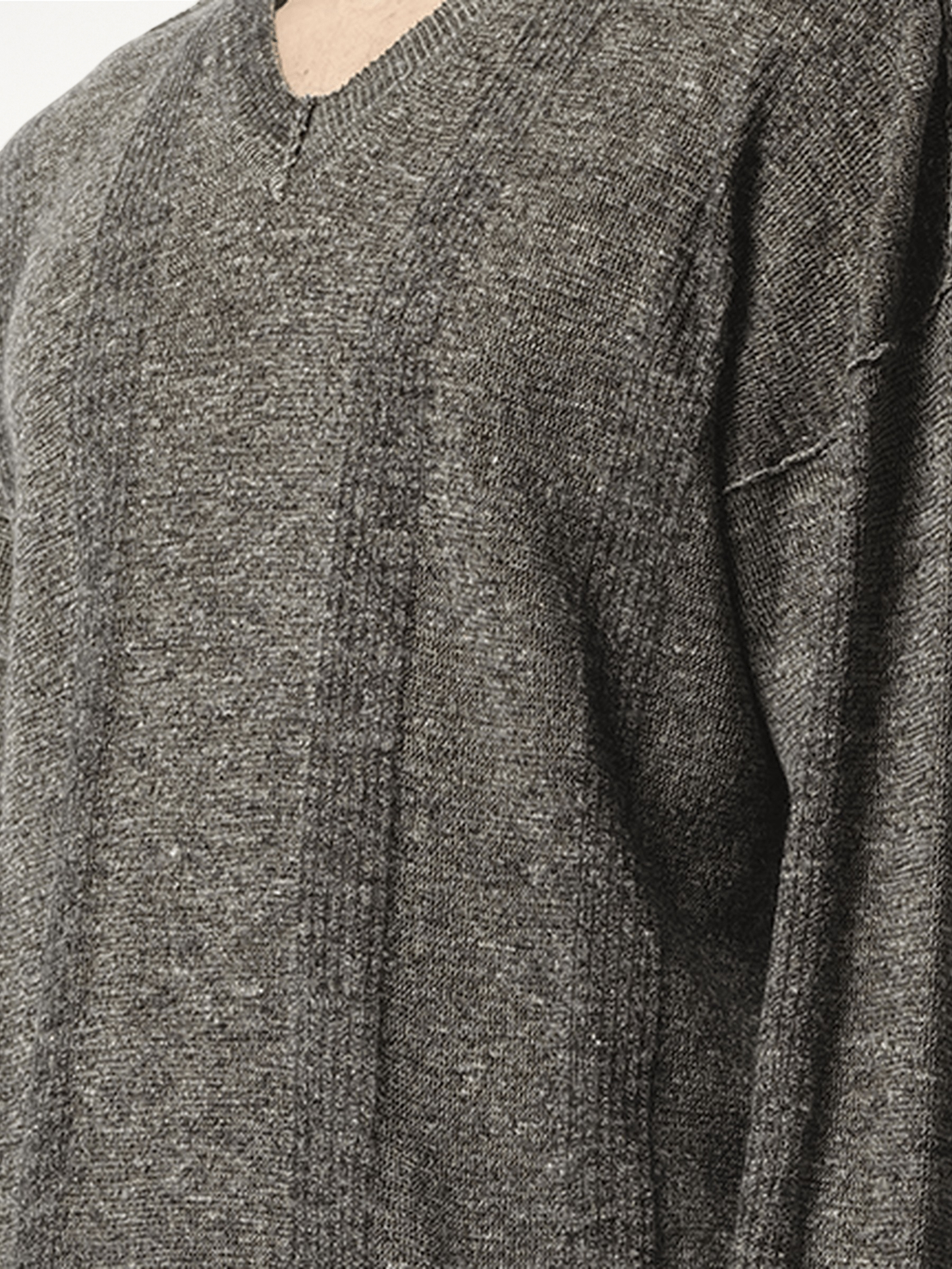 V-Neck Sweater in Black