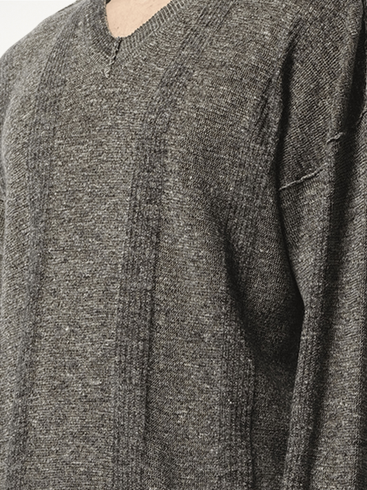 V-Neck Sweater in Black