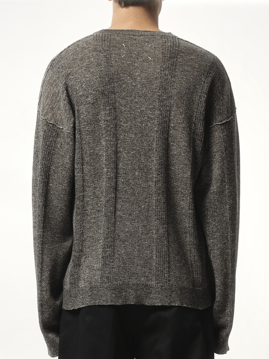 V-Neck Sweater in Black