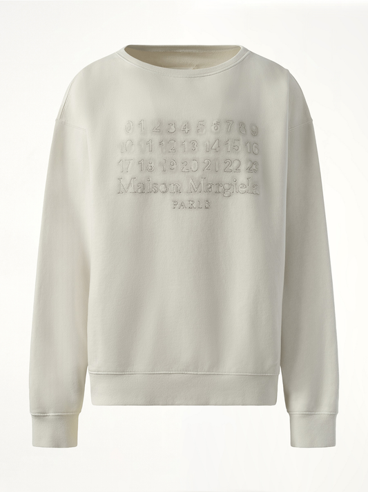 Memory of Logo Sweatshirt in Ecru