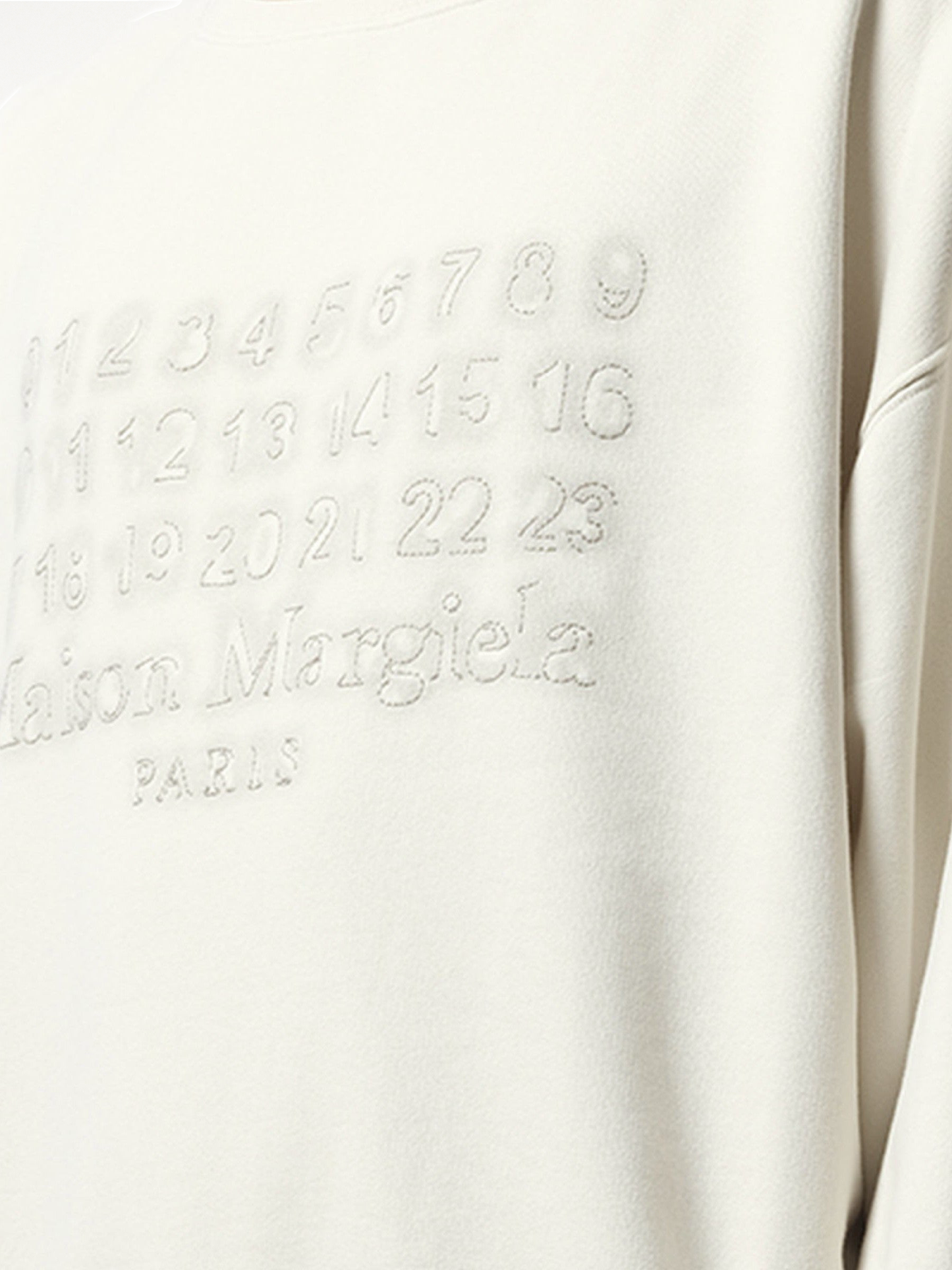 Memory of Logo Sweatshirt in Ecru