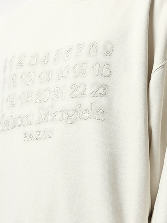 Memory of Logo Sweatshirt in Ecru