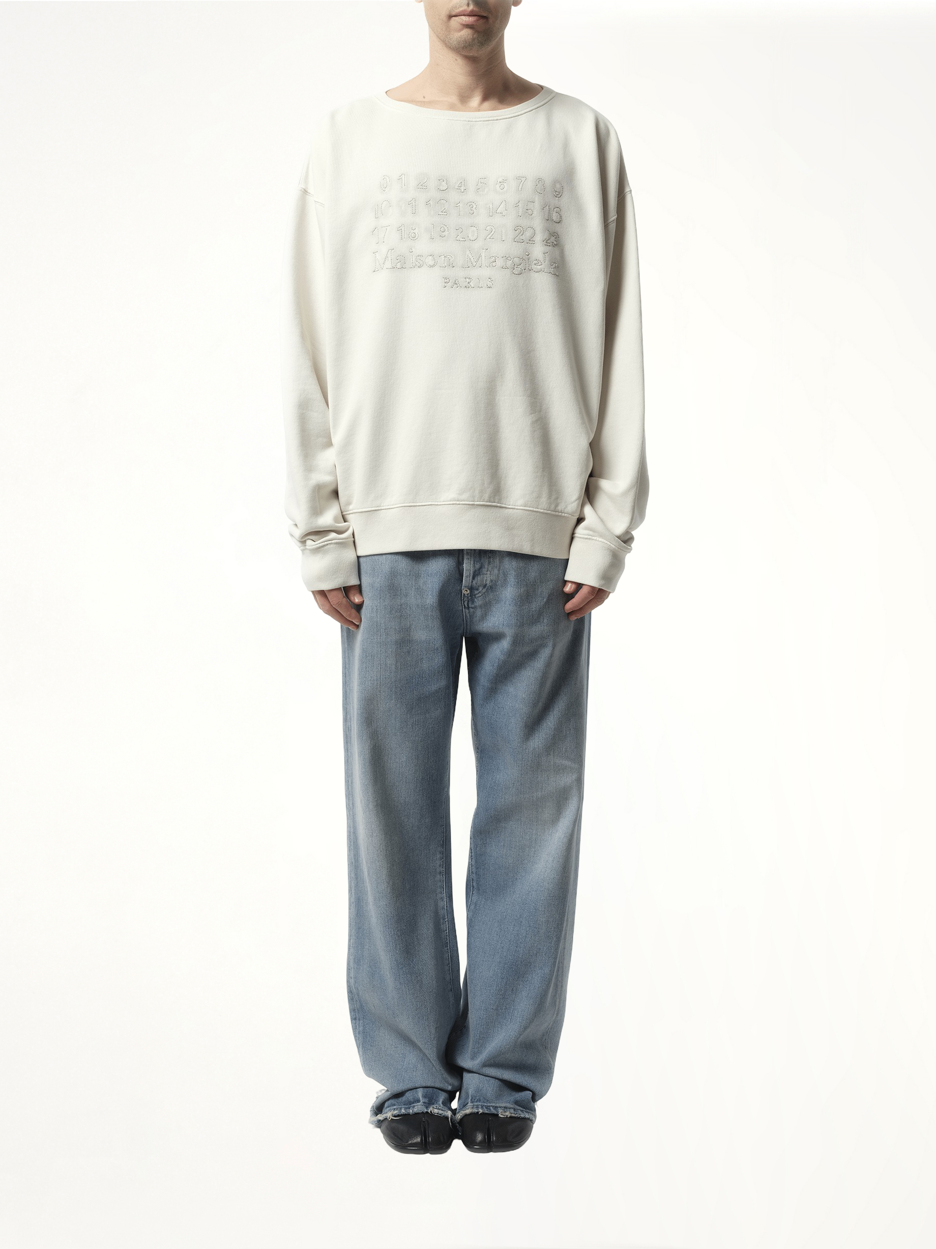 Memory of Logo Sweatshirt in Ecru