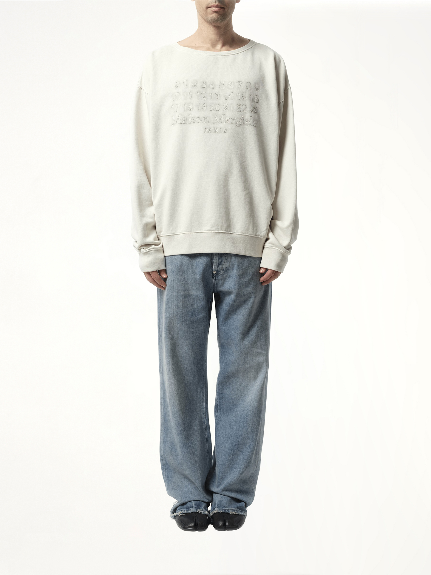 Memory of Logo Sweatshirt in Ecru