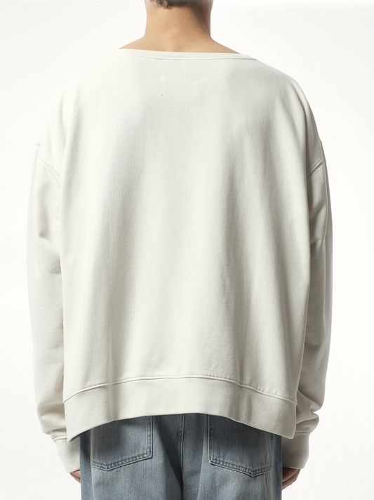 Memory of Logo Sweatshirt in Ecru