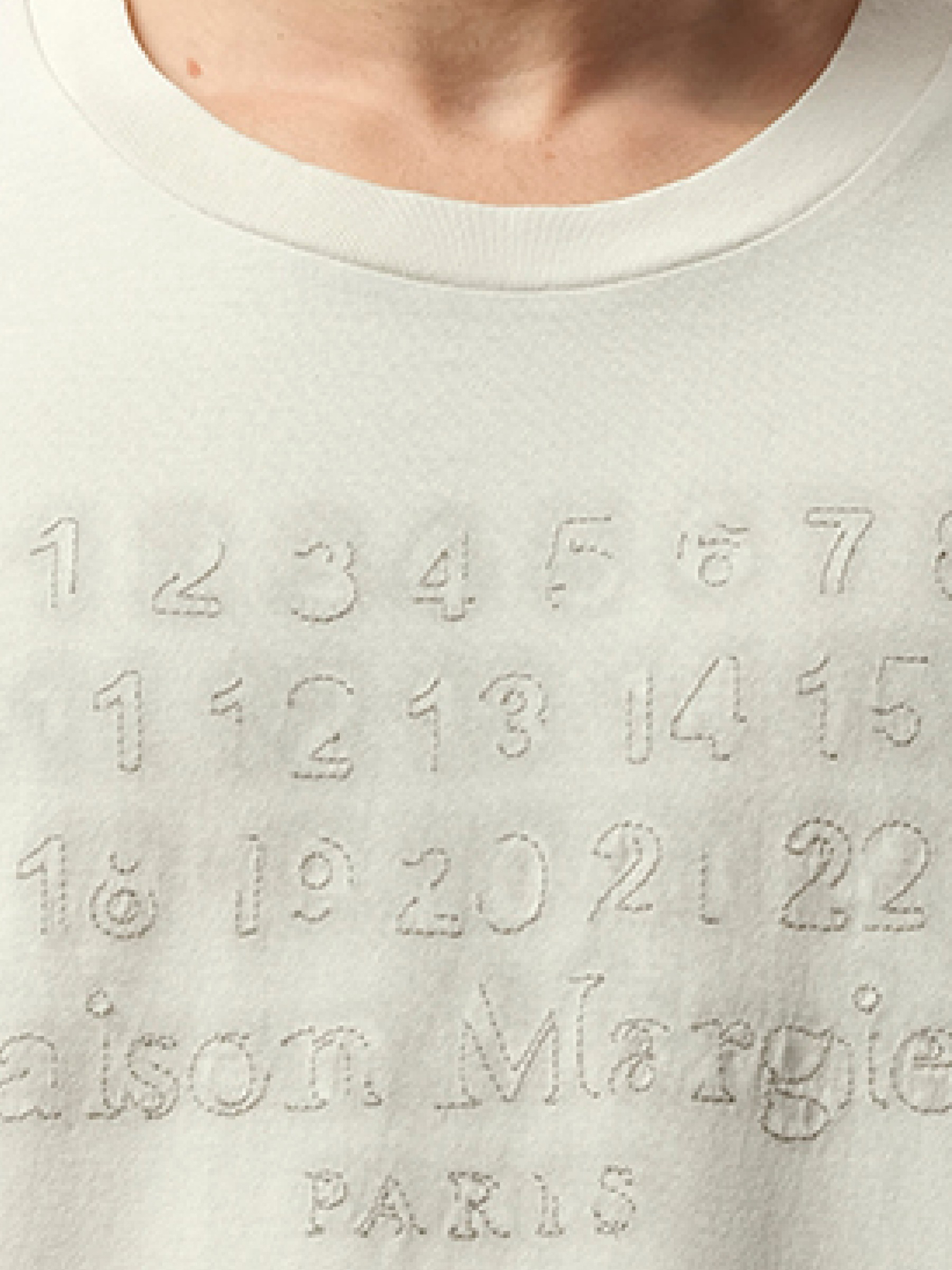 Memory of Logo T-Shirt in Ecru