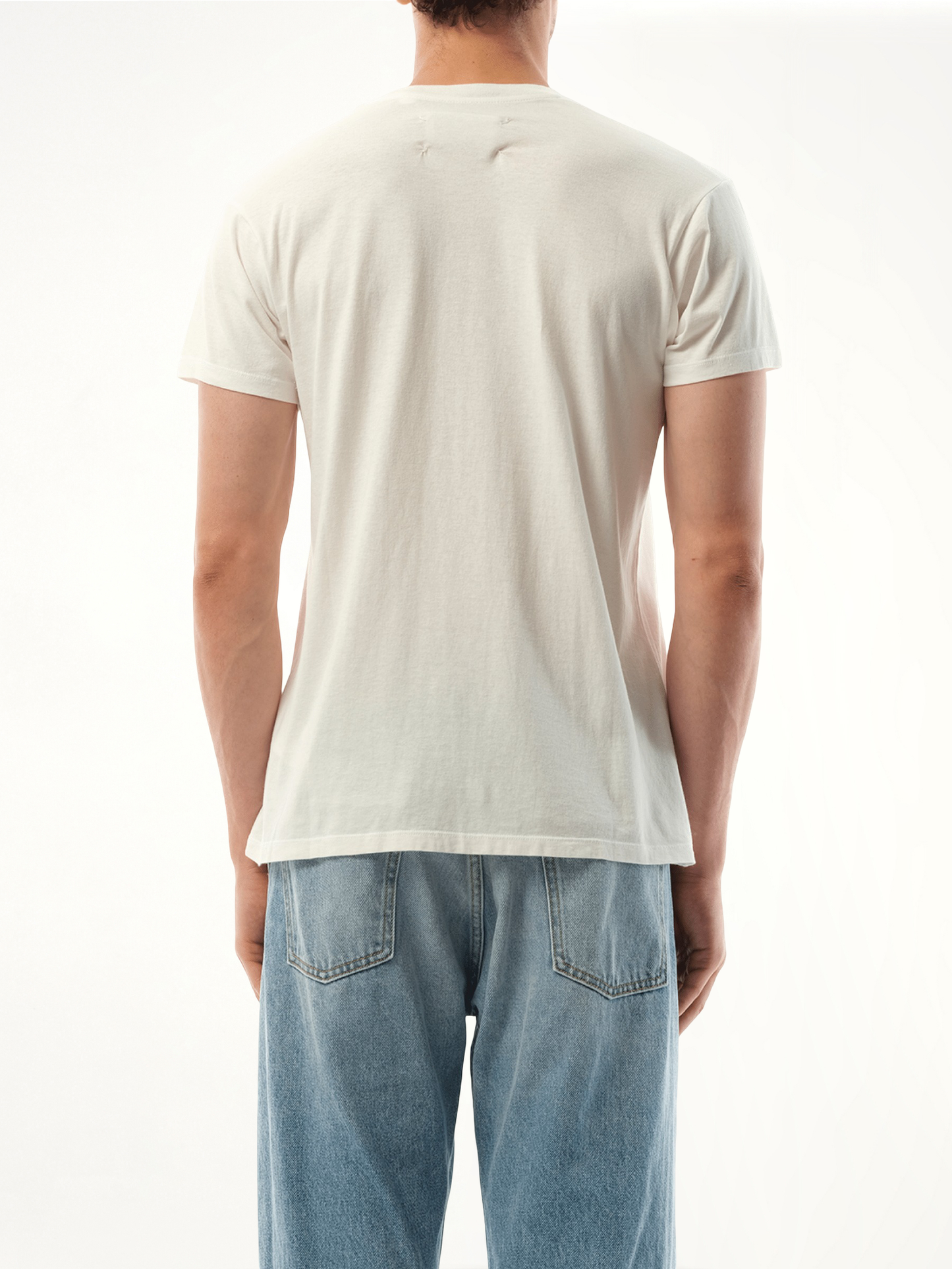 Small Number Logo T-Shirt in Off White