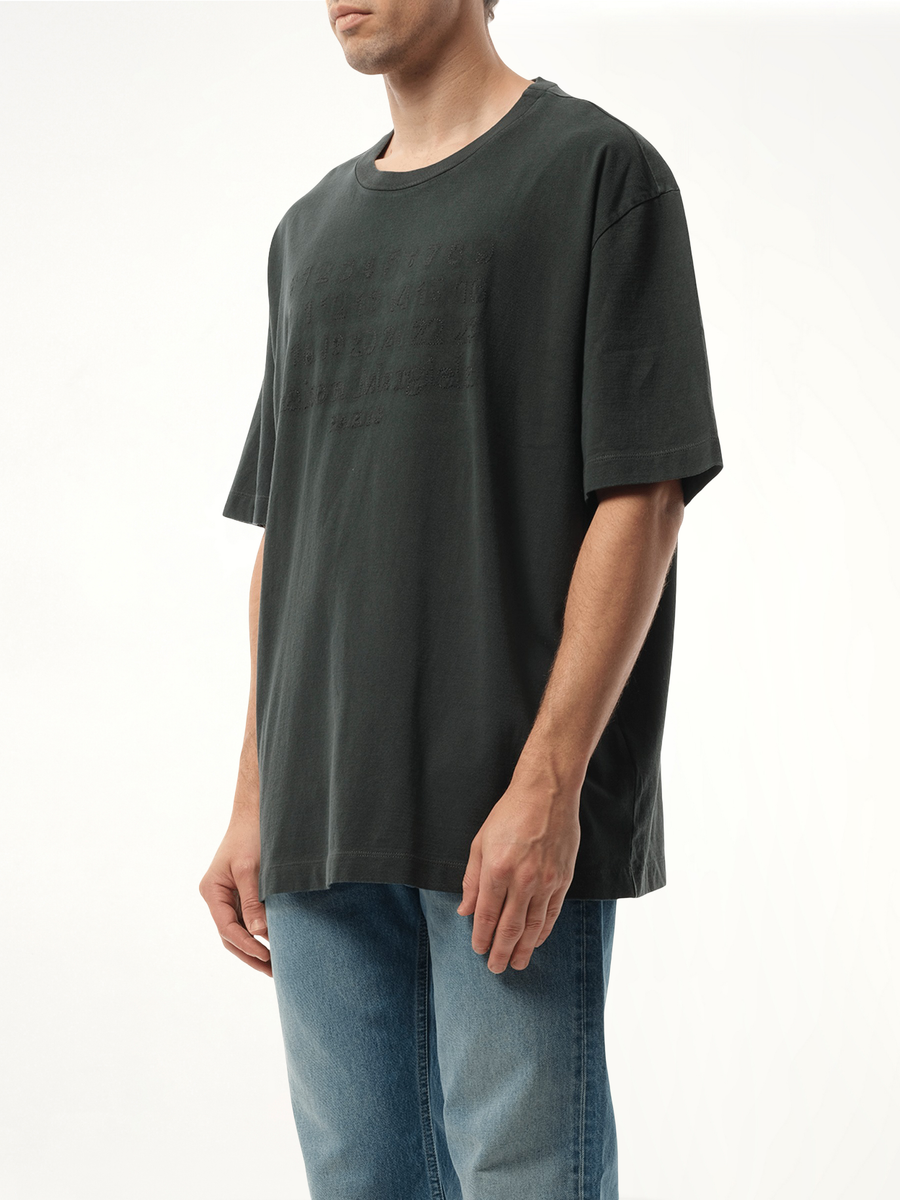 Memory of Logo T-Shirt in Washed Black