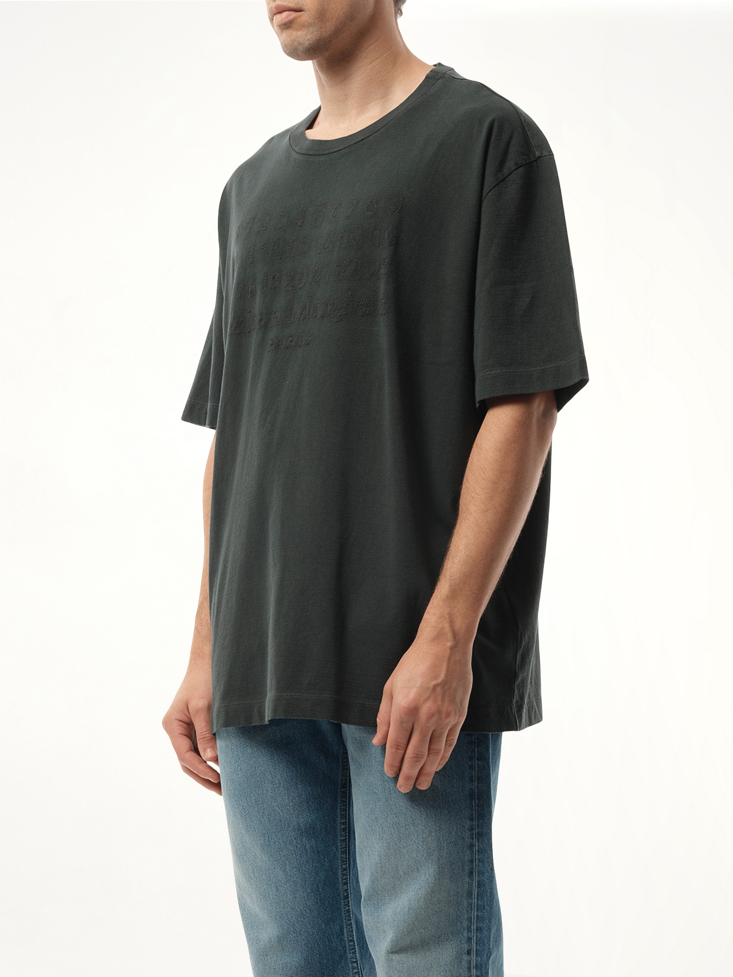 Memory of Logo T-Shirt in Washed Black