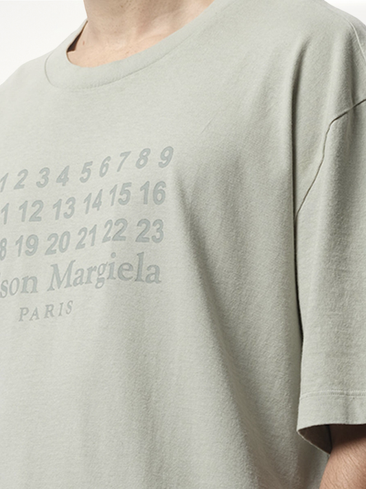 Number Logo T-Shirt in Grey