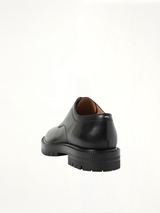 Tabi County Lace-Up in Black Back View | MAISON MARGIELA