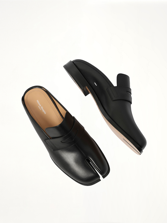 Tabi Loafer Mule in Black