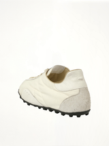 Sprinters Low Top Sneaker in White/Birch Back View | MAISON MARGIELA
