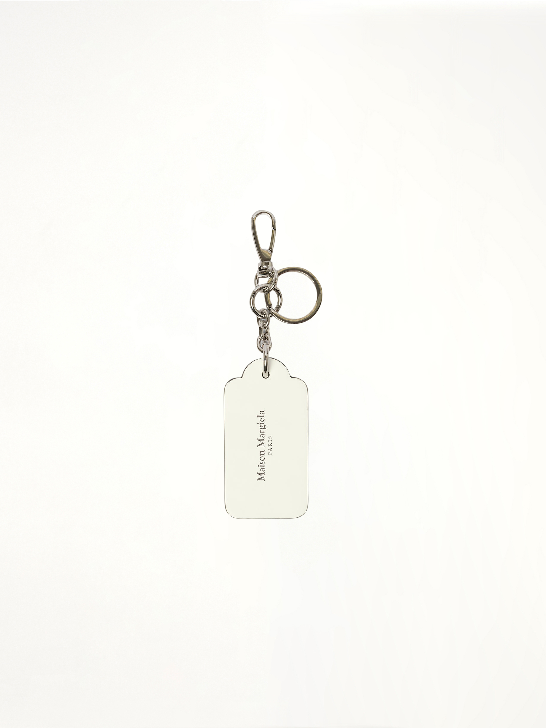 Big Tag Keyring in Black/White