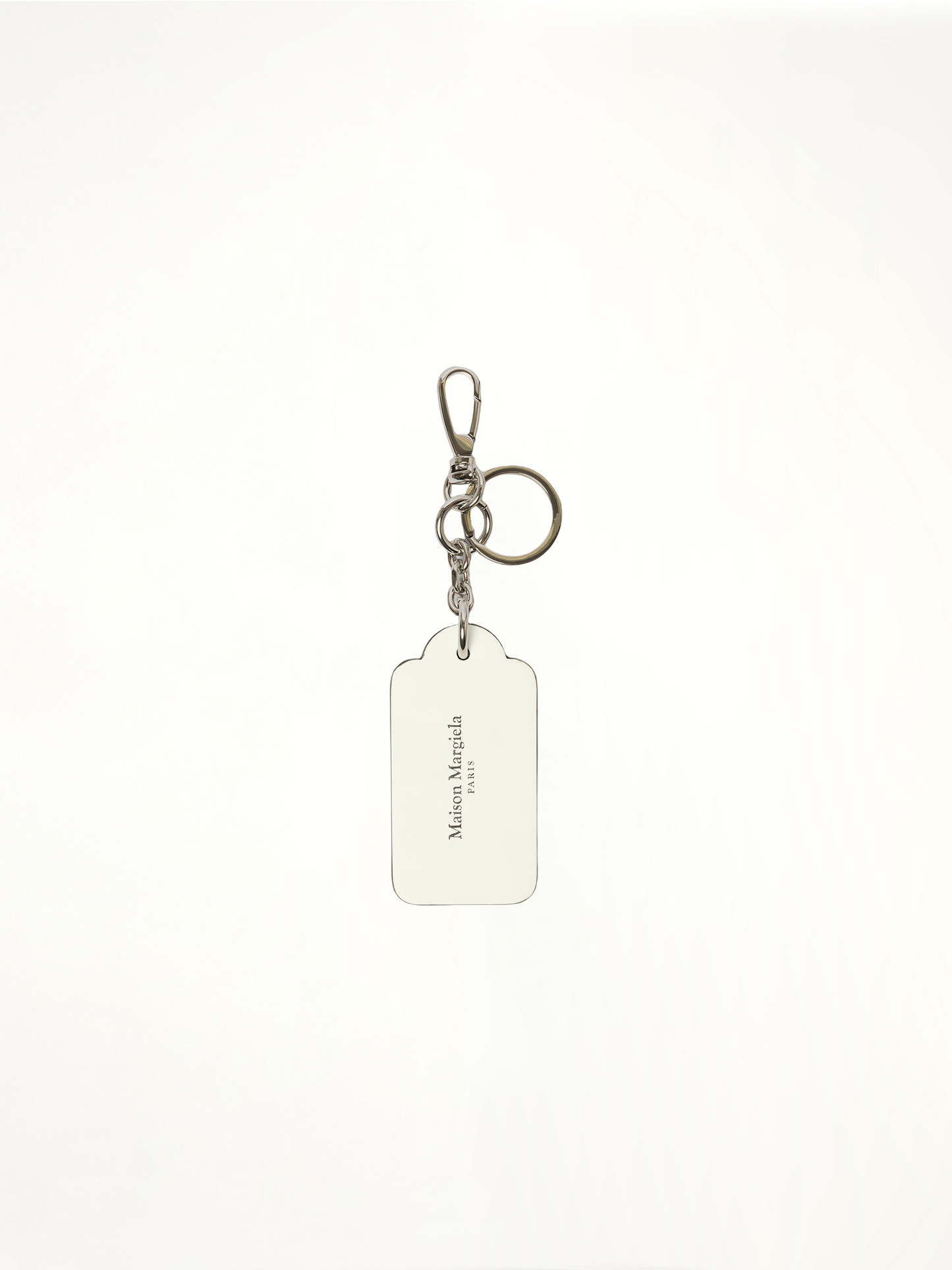 Big Tag Keyring in Black/White