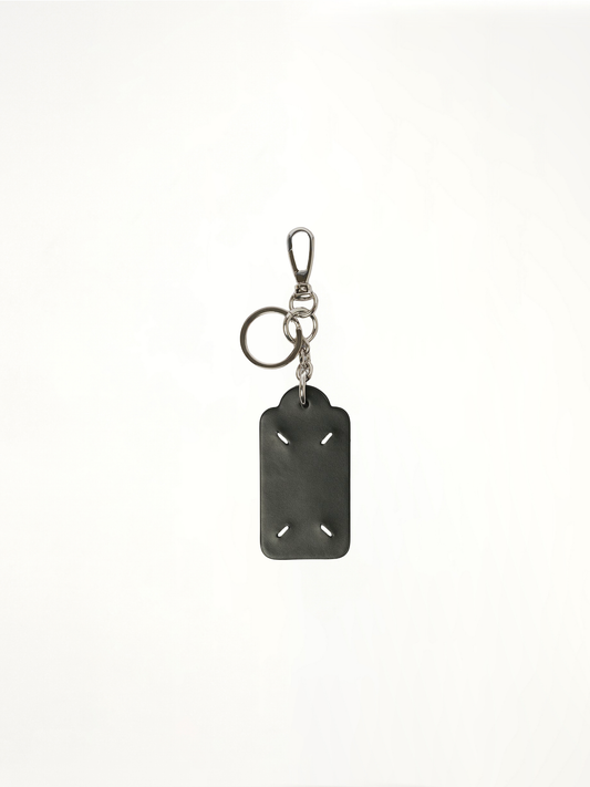 Big Tag Keyring in Black/White