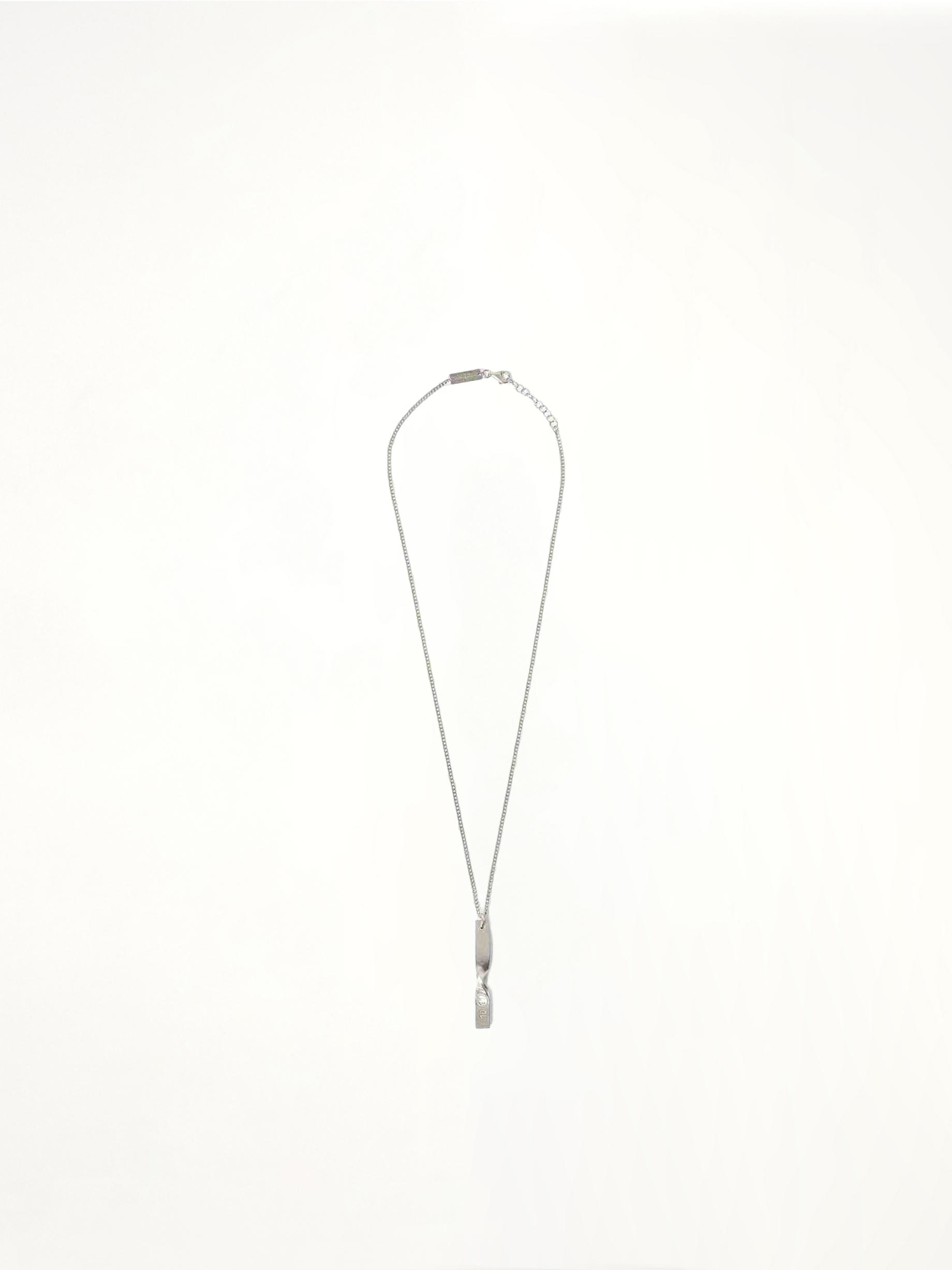Twist Necklace in Palladio Semi Polished Plating